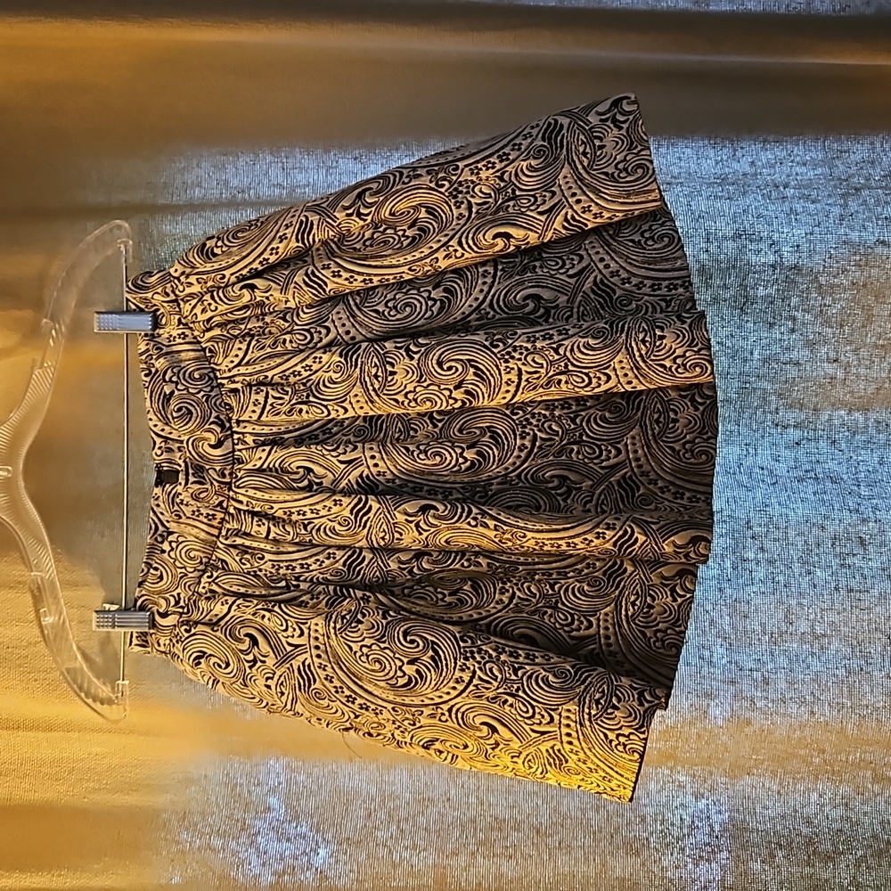BEBE Black and Gold Skirt